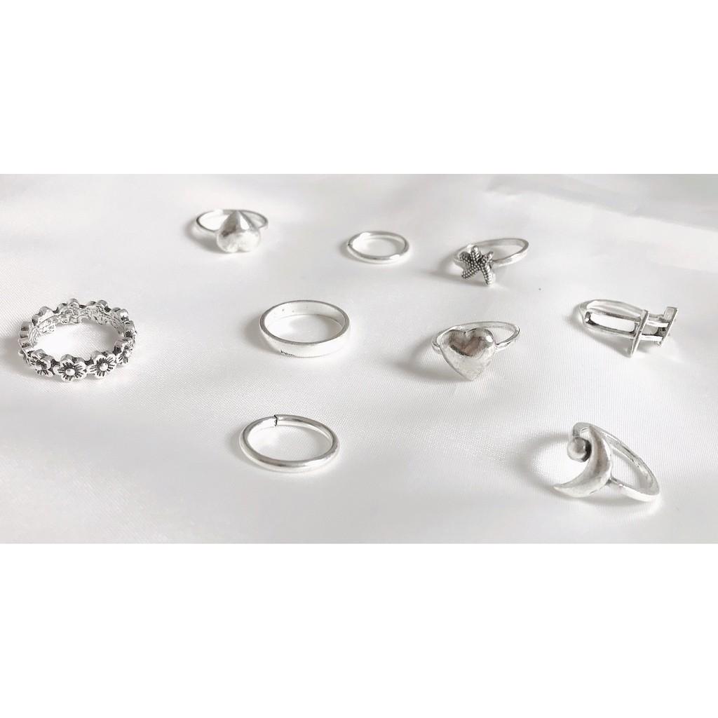 Nhẫn nữ - BST 9 - 12 cái ️ ƯU ĐÃI TOÀN SHOP ️ Bạc 925 sáng bền, thiết kế tinh tế phù hợp mọi phong cách, sự kiện