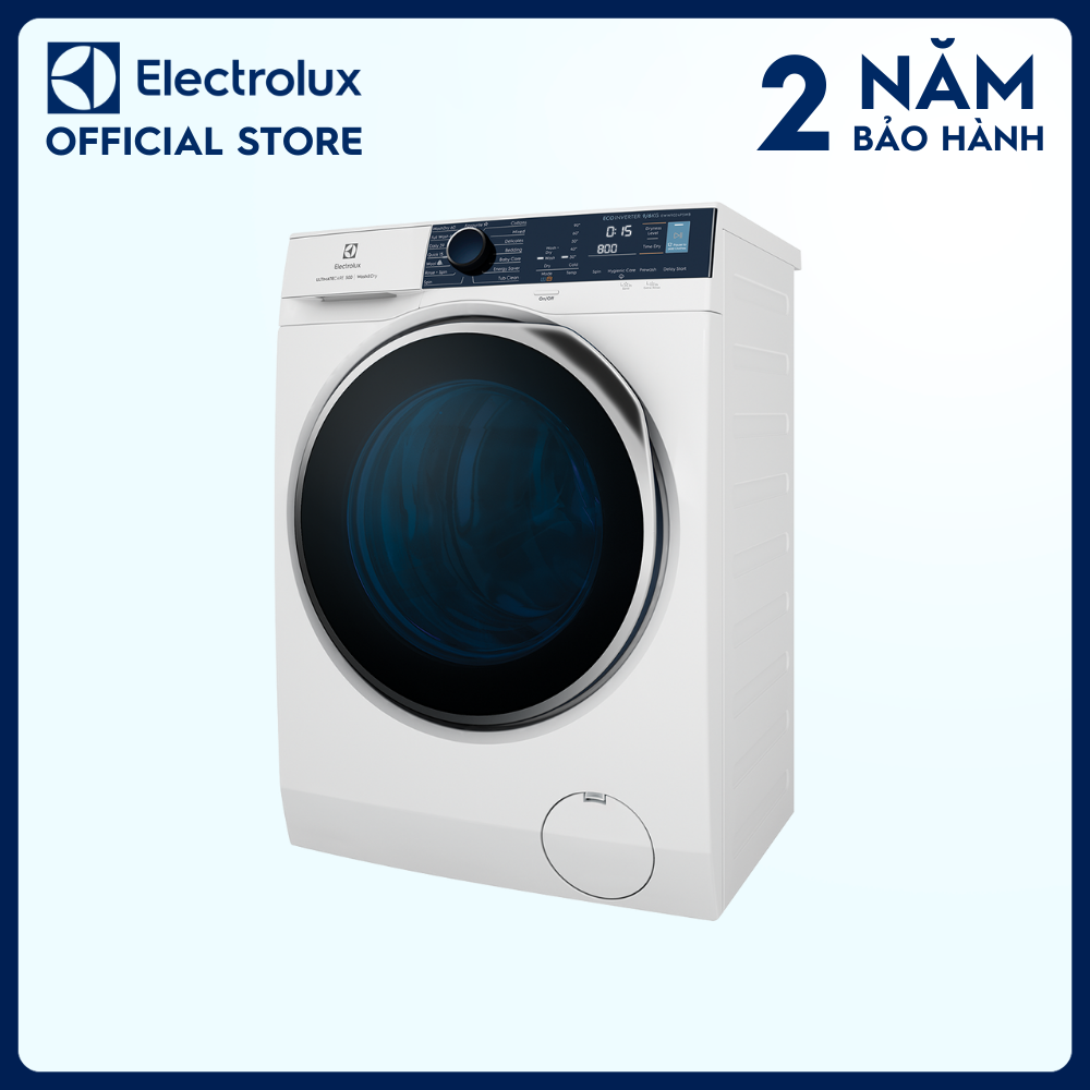 [Free Giao lắp] Máy giặt sấy Electrolux 9/6kg EWW9024P5WB - Diệt khuẩn tối ưu bằng hơi nước, không cặn giặt tẩy, tiết kiệm điện, êm dịu như giặt tay [Hàng chính hãng]