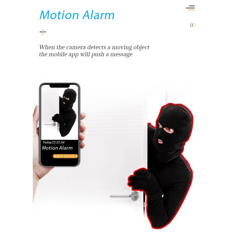 Máy ảnh túi bảo mật 4K không dây giám sát từ xa Đêm VI cho VI