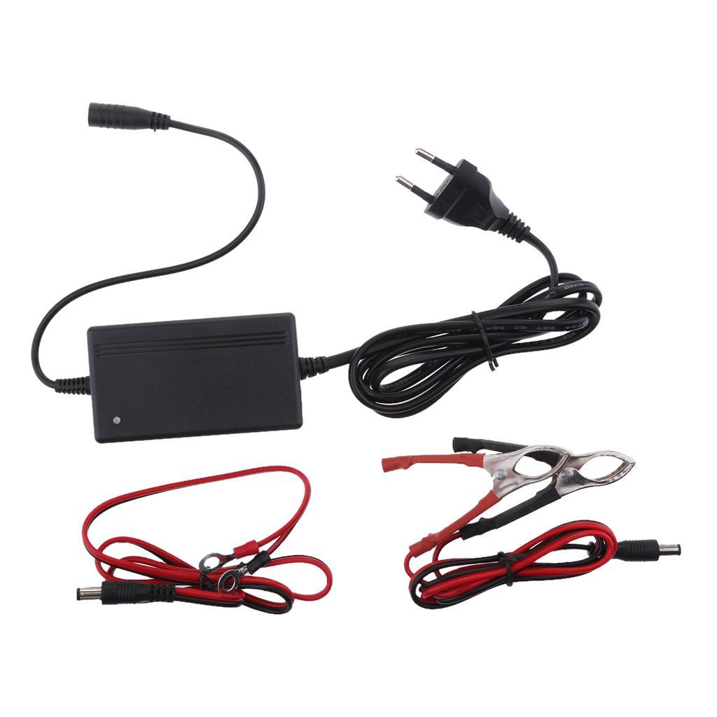 12V 1.5A Lead Acid Battery Charger For Toy Car Motorbike Quad Bike EU Plug