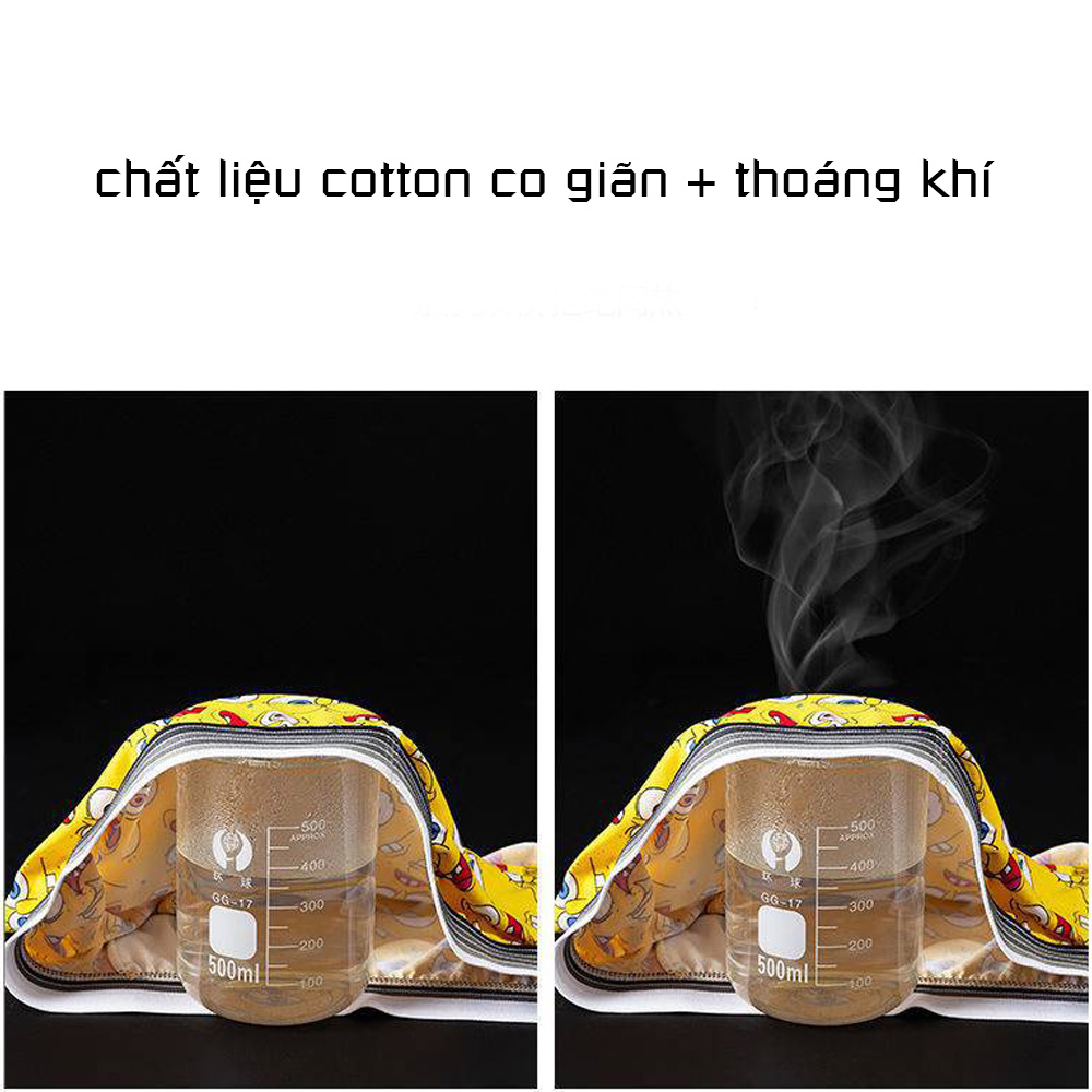 Set 5 Quần xì đùi nam hoạt hình Doreamon nhiều hình co giãn kháng chuẩn cao cấp Micado