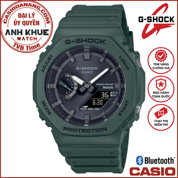 Đồng hồ nam dây nhựa Casio G-Shock chính hãng GA-B2100-3ADR (45mm)