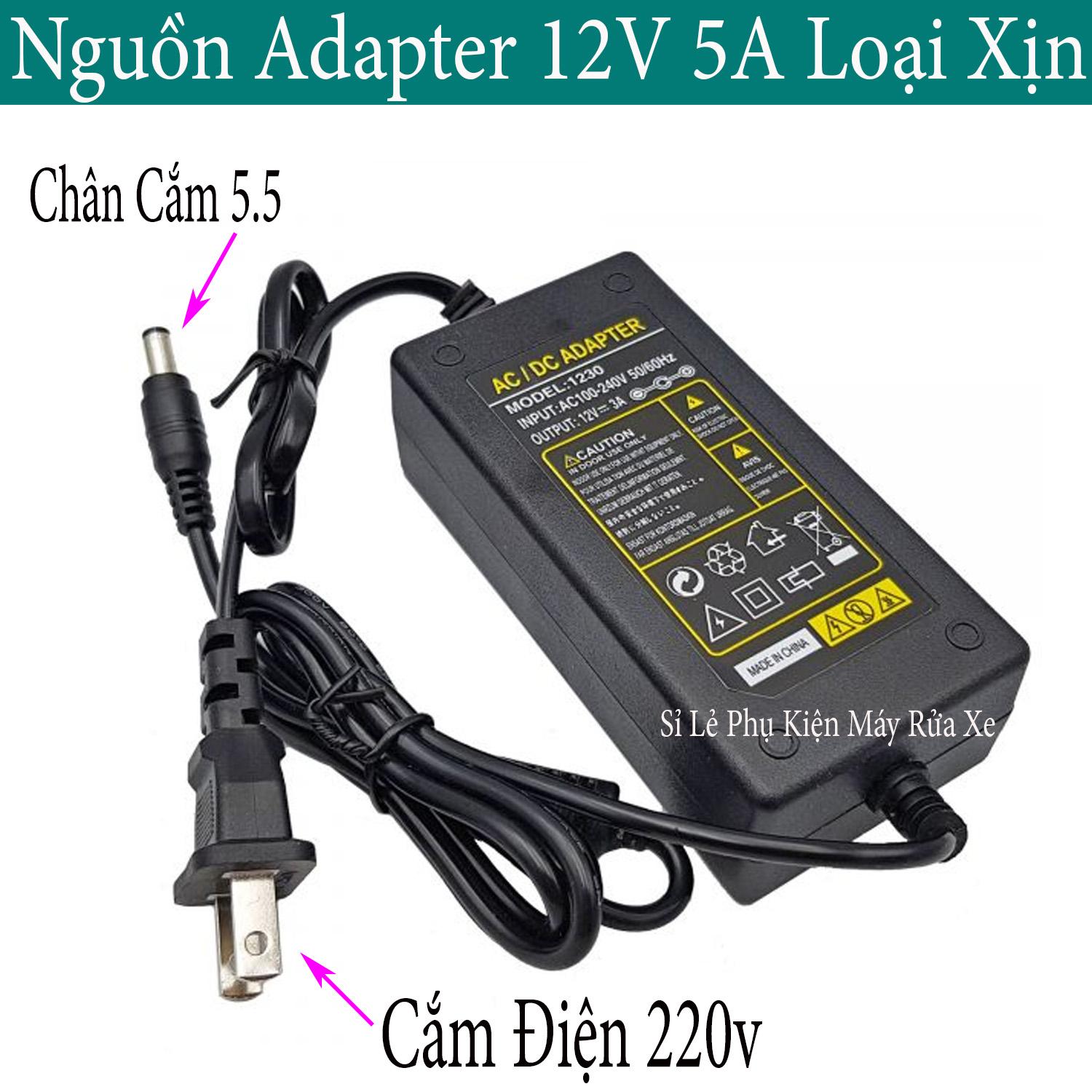 NGUỒN ADAPTER 12V 5A GIÁ RẺ, CHẤT LƯỢNG