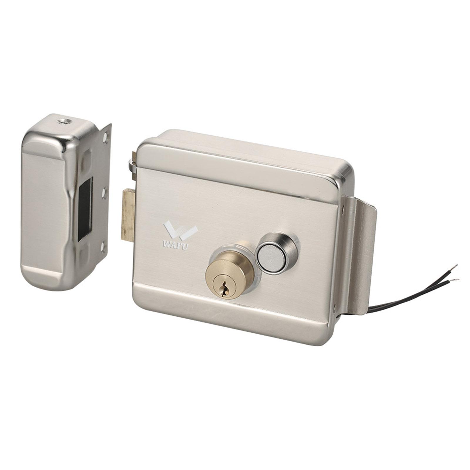 WAFU Smart Electric Gate Door Lock Secure Electric Metallic Lock Electronic Door Lock Door Access Control for Home Office Apartment Warehouse