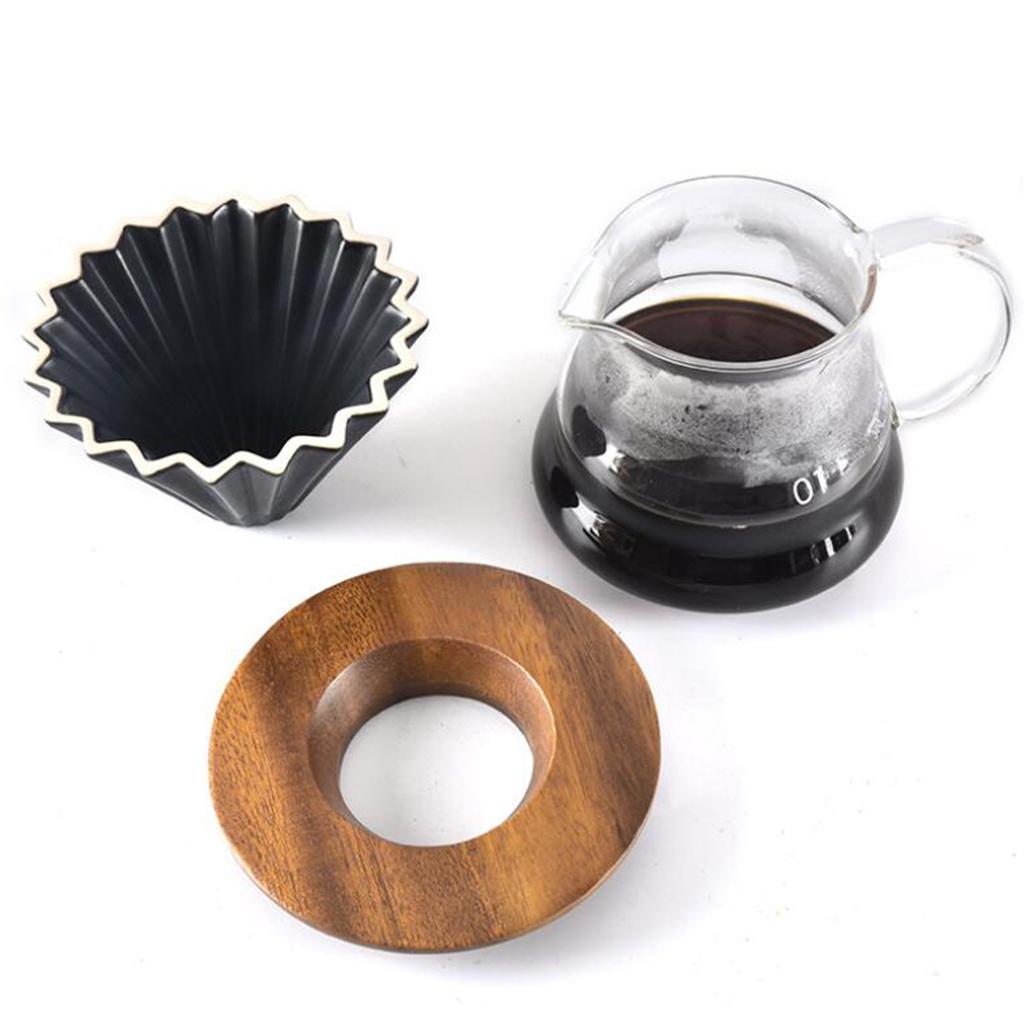 Wooden Filter Stand Coffee Dripper Bracket Pour Over Cone Drip Holder NEW