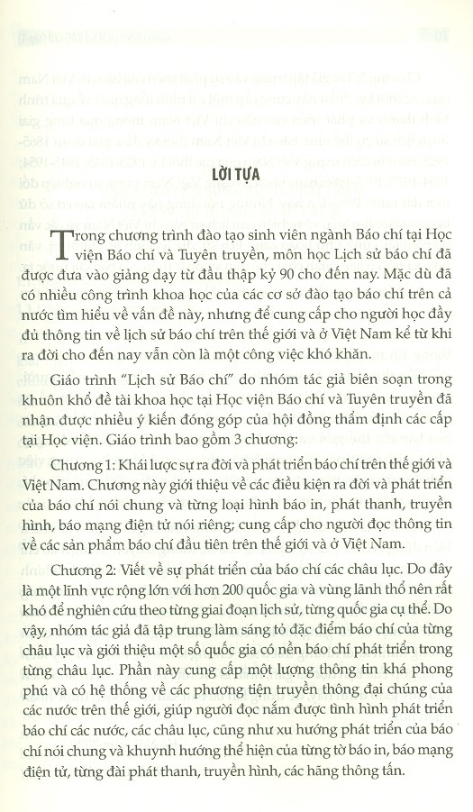 Giáo Trình Lịch Sử Báo Chí