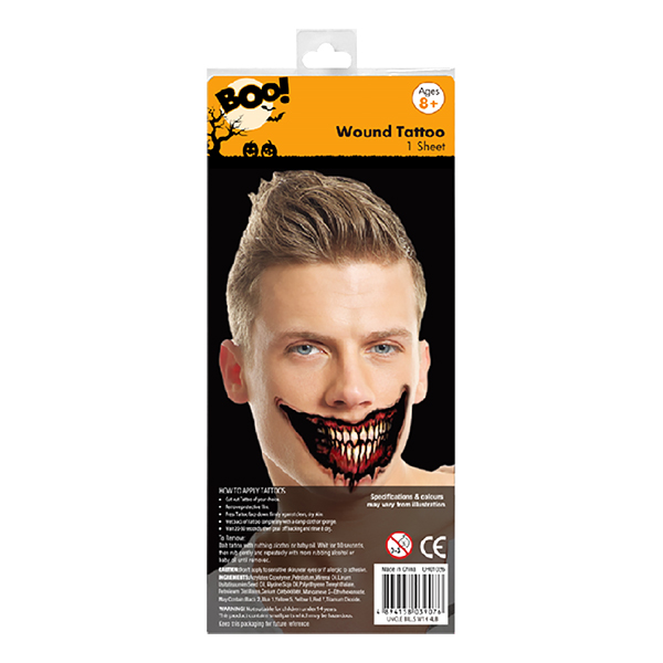 Hình Vẽ Khoáng Miệng Lớn Nhiều Loại Halloween Uncle Bills UH01026