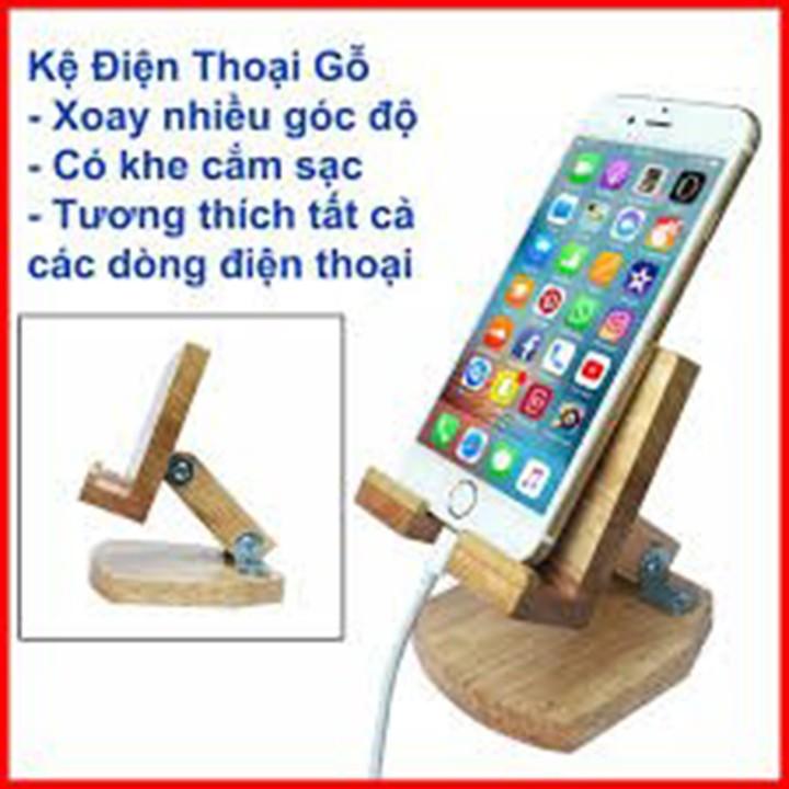 Giá đỡ điện thoại sunha bằng gỗ, xếp gọn được, kệ điện thoại gỗ giá rẻ, thay đổi góc nhìn, dễ dàng gấp gọn, SIGATO2279