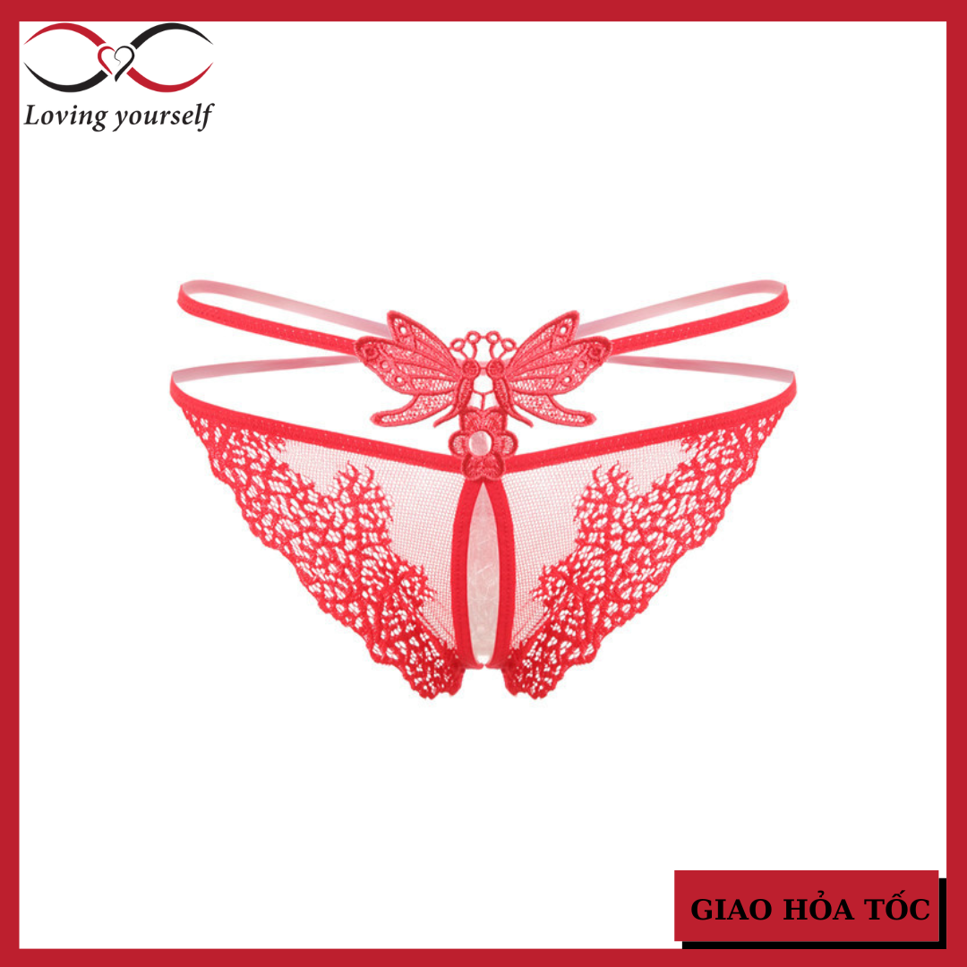 Combo 2 quần lót lọt khe ren hở mông, quần chip nữ, quần lót nữ sexy không đáy, hở đáy gợi cảm  quyến rũ LYEQ070
