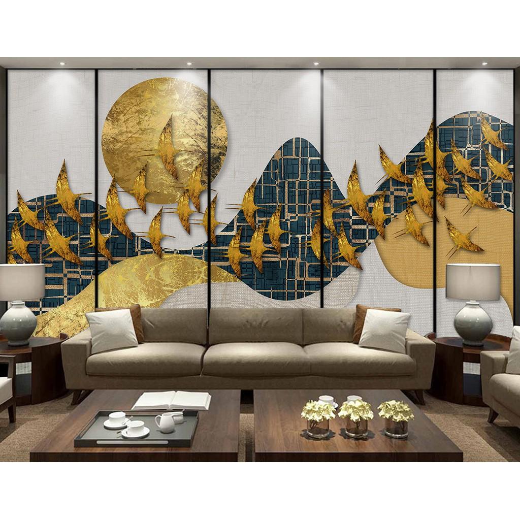 Tranh dán tường canvas trừu tượng ADH6358