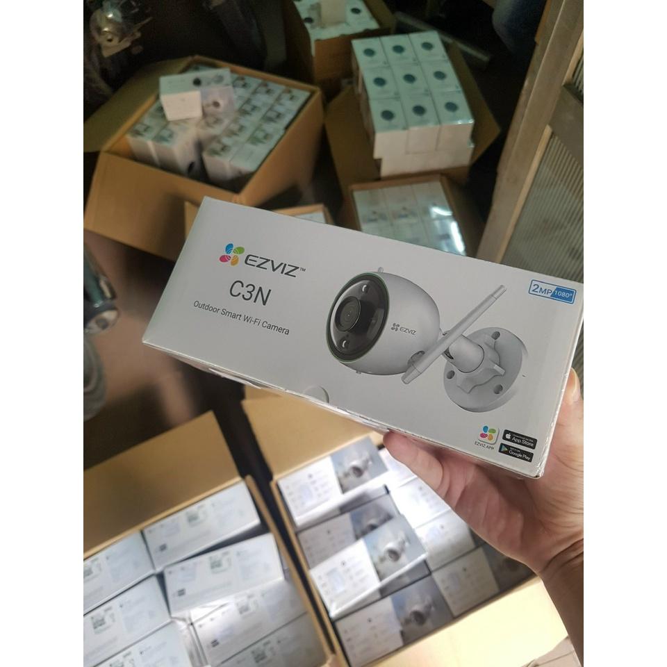 Camera Wifi Eziz C3N có màu ban đêm, ngoài trời chống nước, tích hợp mic,hồng ngoại thông minh hình ảnh HD - Hàng chính hãng