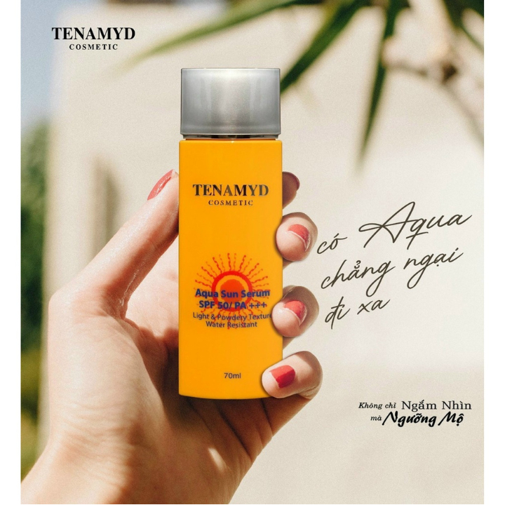 (Combo 5 Hộp) Kem chống nắng dạng nước kiềm dầu Tenamyd Aqua Sun Serum Skincare SPF 50/ PA+++ dành cho da dầu