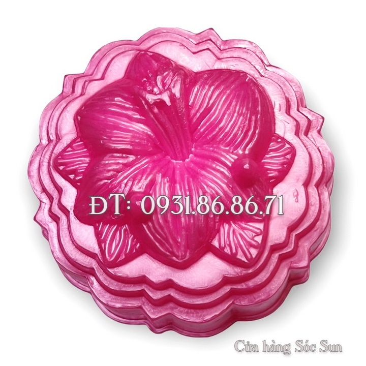 Khuôn rau câu trung thu hoa Ly Ly loại 10 cm – Mã số 1869
