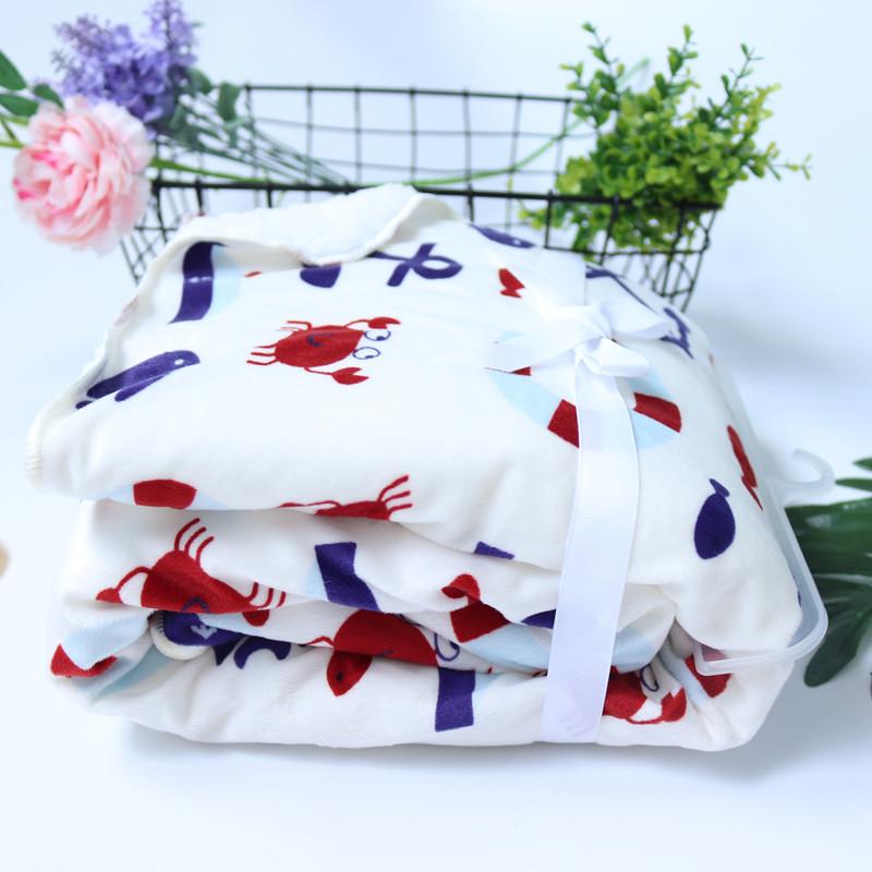 Chăn Cho Bé Mới Làm Dày 2 Lớp Hoạt Hình Trang Trẻ Sơ Sinh Đầm Bebe Sách Bao Da Ốp Lưng Xe Đẩy Quấn Bé Sơ Sinh Gối