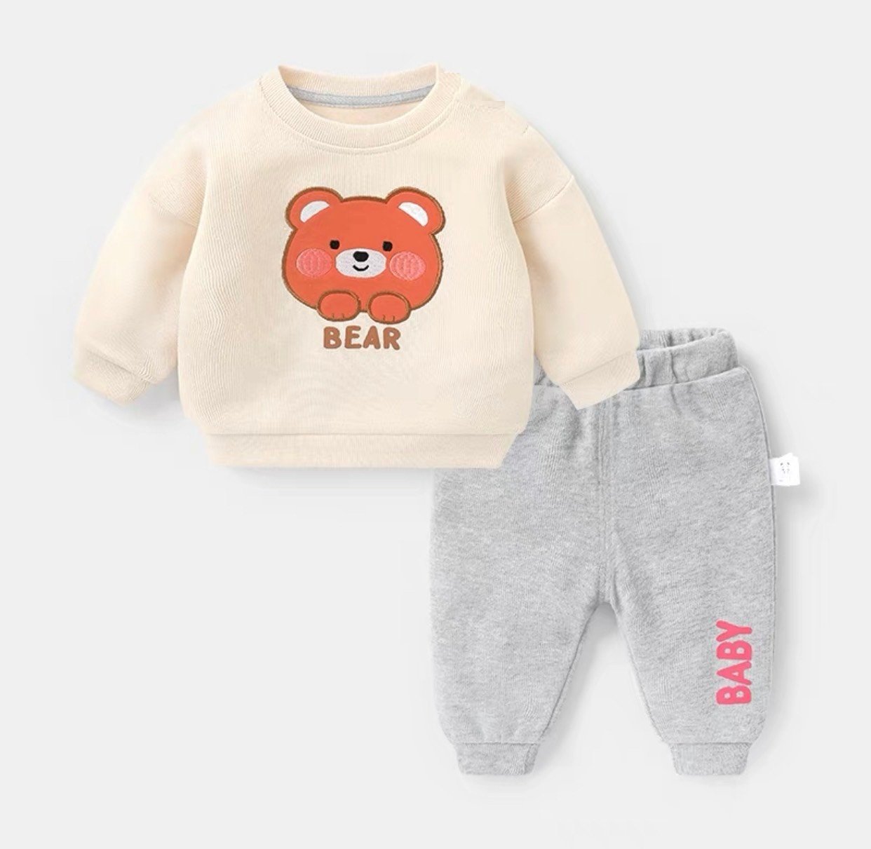 Bộ sweater, bộ dài thu đông cao cấp bé trai, bé gái size 5-21kg