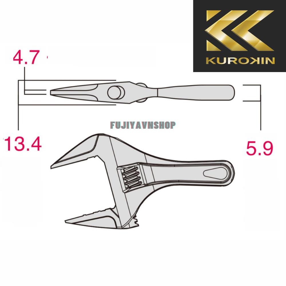 Cờ lê điều chỉnh KUROKIN - FUJIYA FLS-32-BG