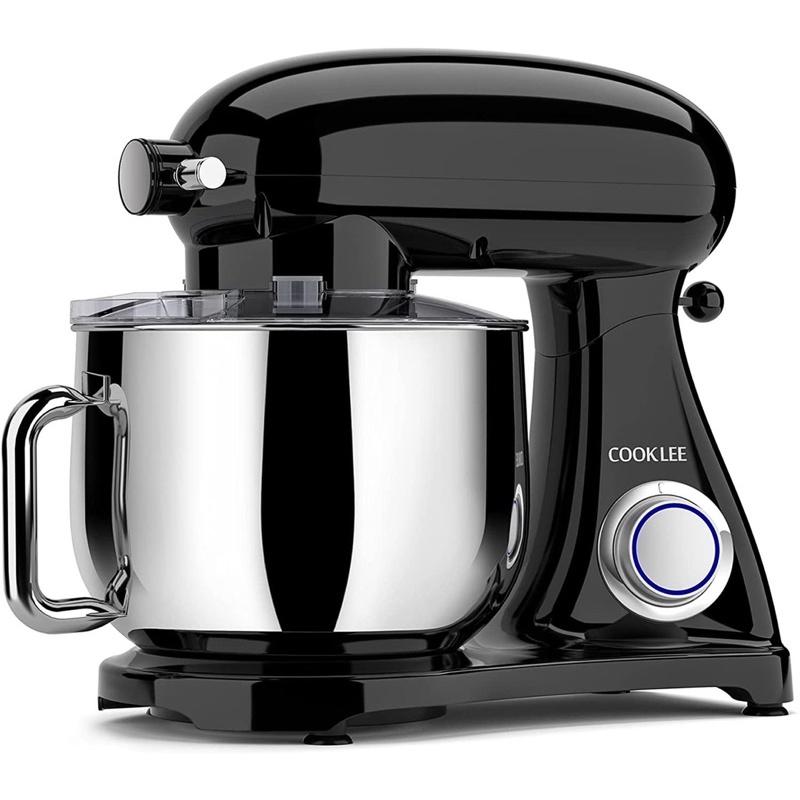 Máy nhào bột Cooklee thân kim loại 8L 1800W SM-1522YM- trộn được 1,2 kg bột khô - Bánh răng kim loại cao cấp - hàng chính hãng UK, Đức nhập khẩu