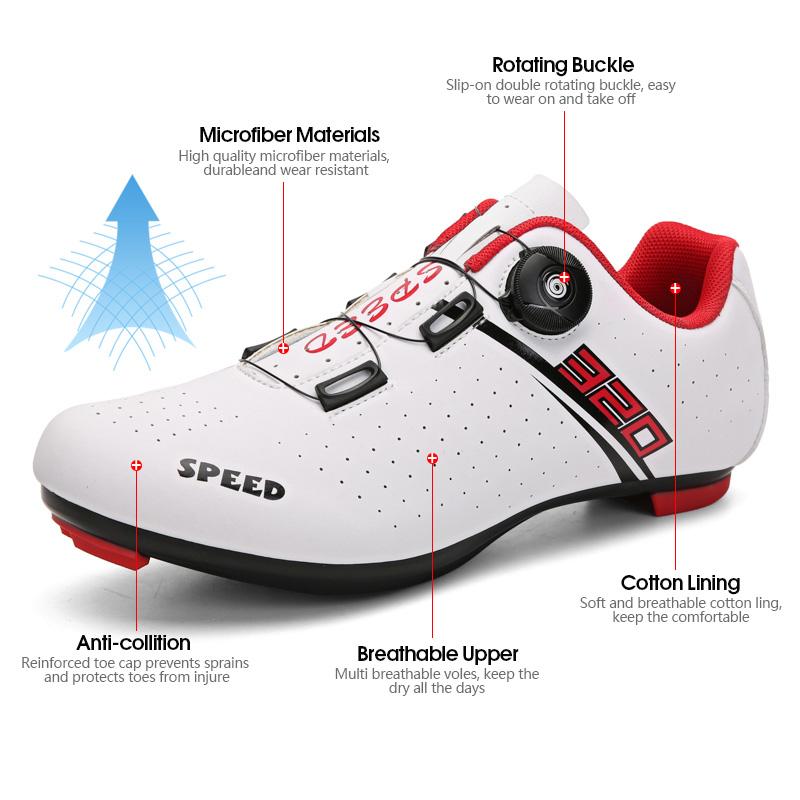 2023 Giày đi xe đạp MTB Road Bike Boots Color: 206-rubber-white Shoe Size: 36