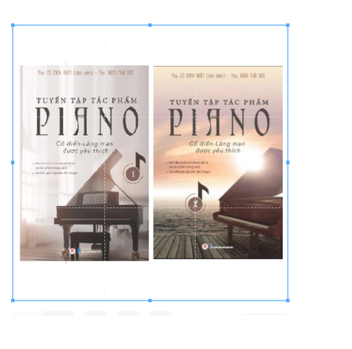 Combo 2 cuốn Tuyển tập tác phẩm Piano cổ điển - lãng mạn được yêu thích tập 1 và tập 2