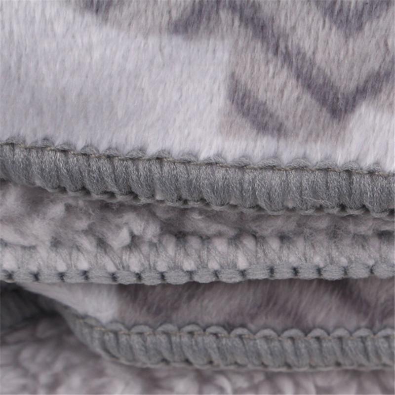 Mềm Mại Cho Bé Chăn Làm Dày 2 Lớp Nỉ Mặc Trẻ Sơ Sinh Đầm Quấn Cho Bé Sơ Sinh Giường Cũi Xe Đẩy Chăn