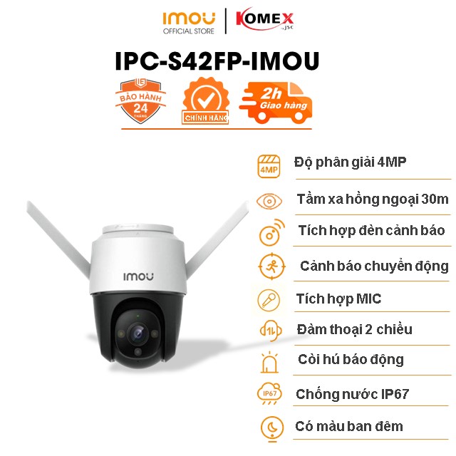 Camera IPC-S22FP/S42FP IMOU 4.0 Megapixel Fullcolor- HÀNG CHÍNH HÃNG