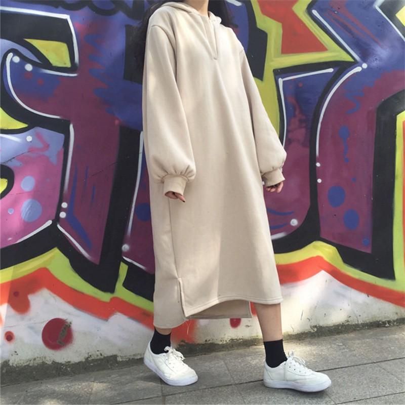 Hoodie dài phong cách Hàn quốc
