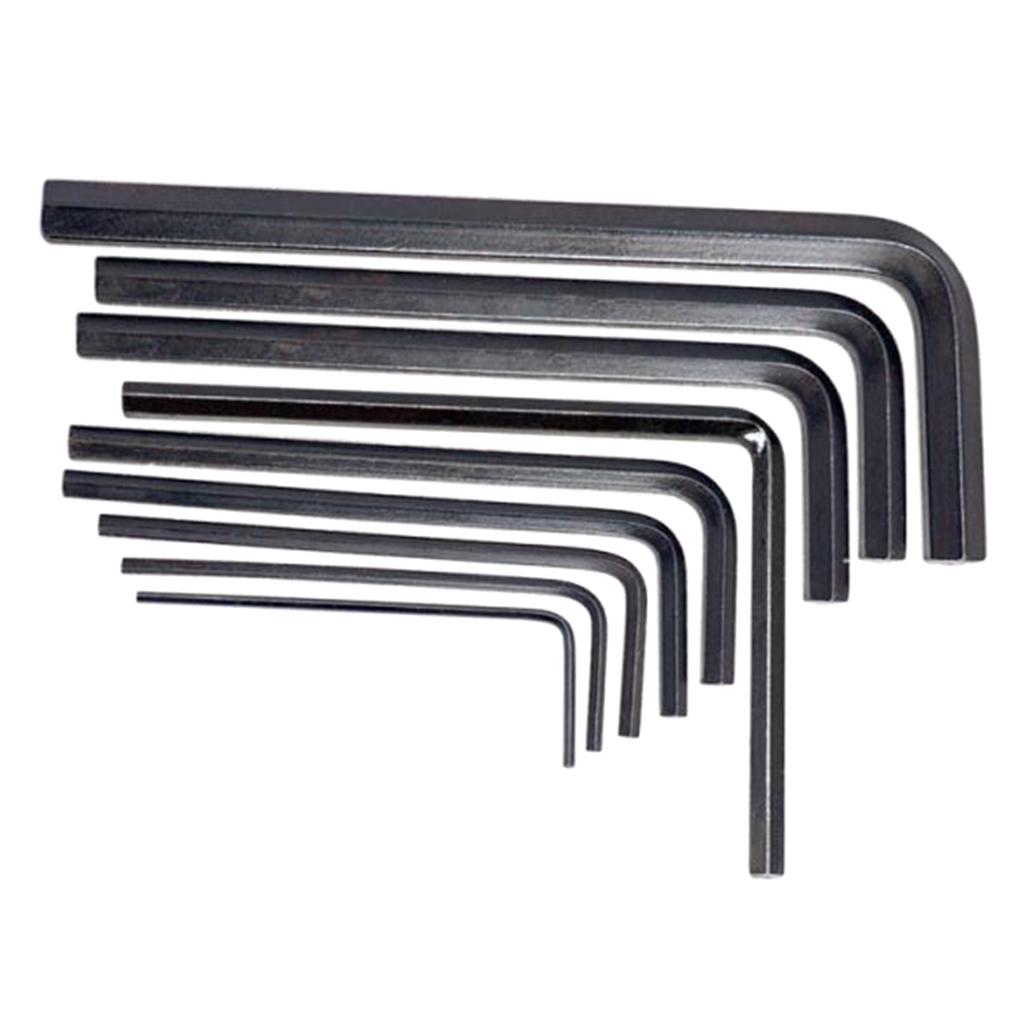 Hexagon Wrenches Hex L Key Set Hand Tools for Bass Wooden Guitar Accs Black