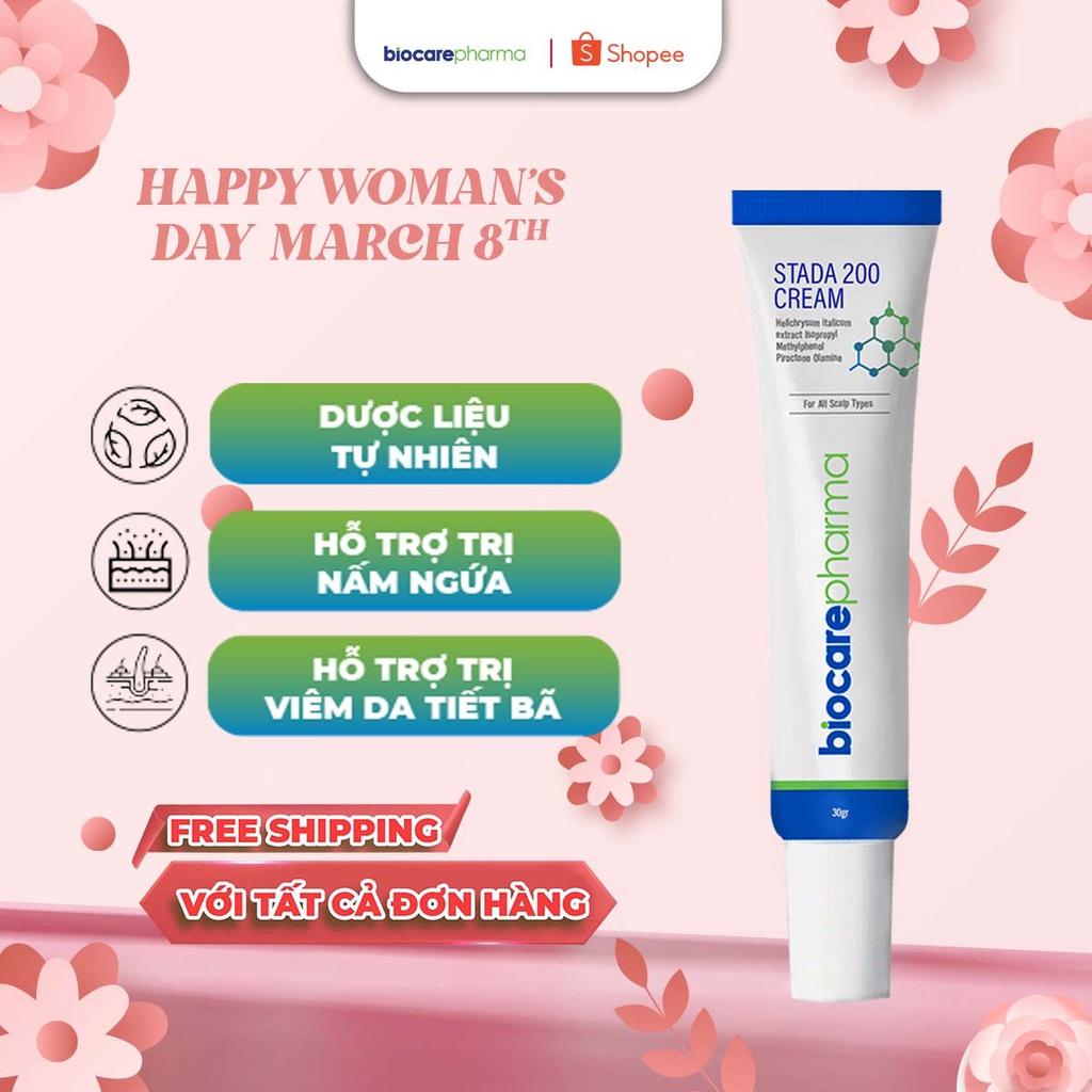 Kem hỗ trợ loại bỏ nấm da đầu - bong tróc vảy trắng | Stada 200 cream | 30gr | Biocarepharma.