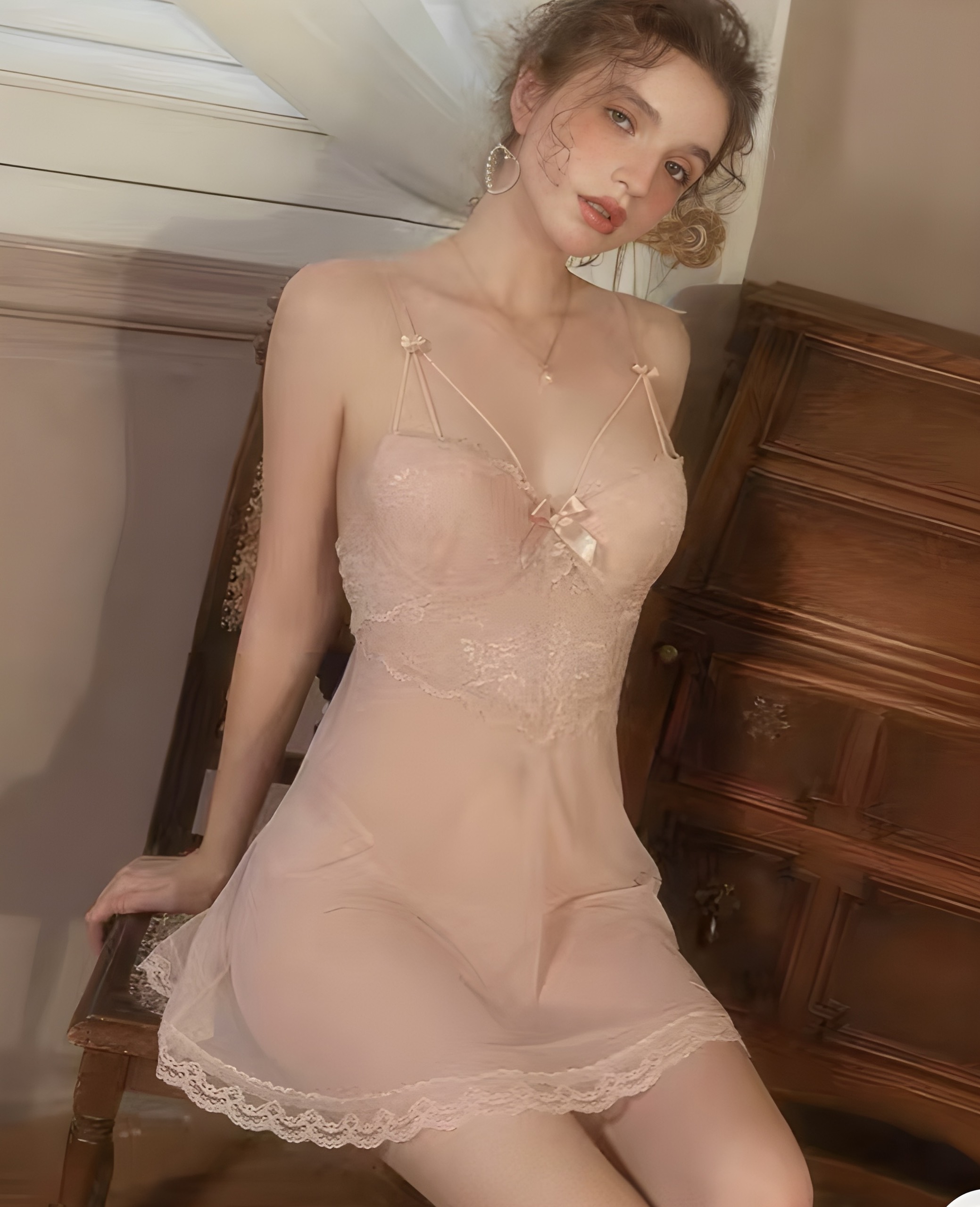 Váy Ngủ Nữ Xuyên Thấu - B.Lingerie