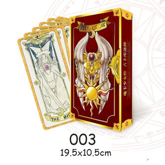 Hộp thẻ bài pháp thuật Clear Card Clow Cardcaptor Sakura Thủ lĩnh thẻ bài thẻ bài pha lê Tarot xinh xắn