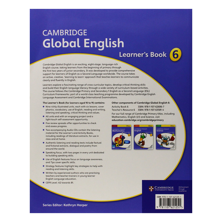 Cambridge Global English Stage 6: Learner Book with Audio CD