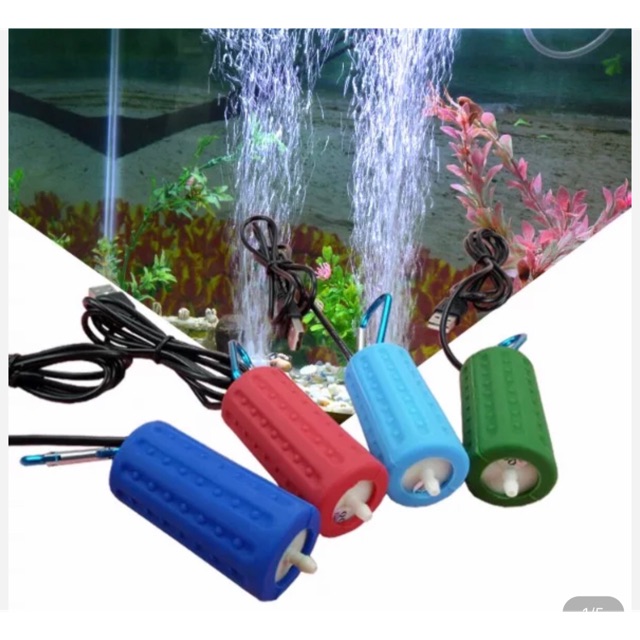 Bộ máy sục sủi khí oxy mini bể cá cảnh thủy sinh siêu êm hàng cao cấp