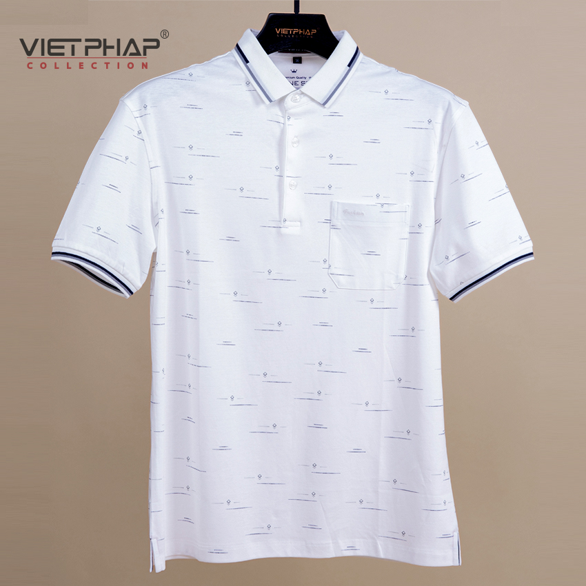 Áo Thun Polo Nam Trung Niên Tay Ngắn Có Túi Cao Cấp 31783 Việt Pháp