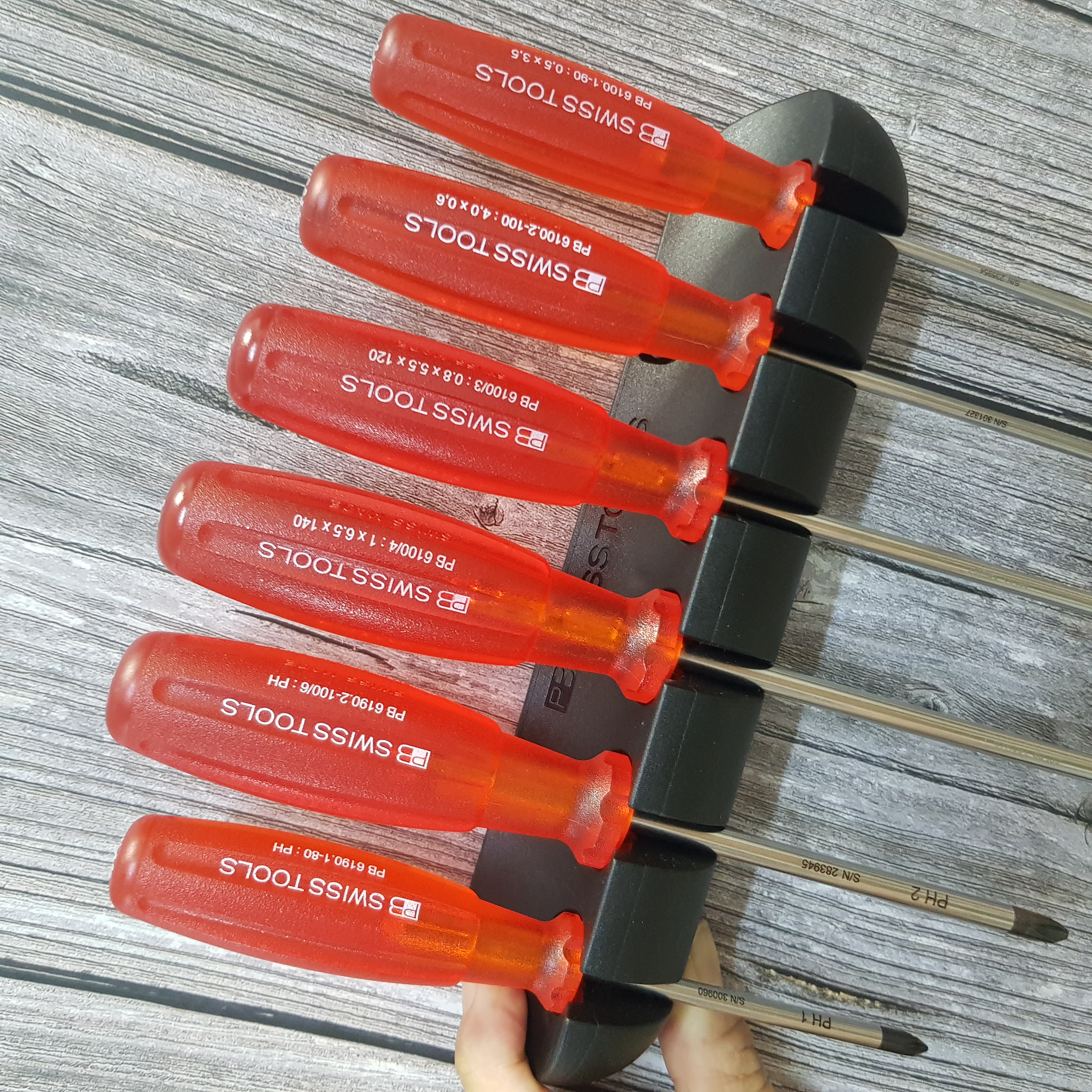 Bộ Tô Vít Dòng Multicraft Chống Bám Bẩn, Dầu Nhớt Gồm 6 Chi Tiết- PB Swiss Tools 6244