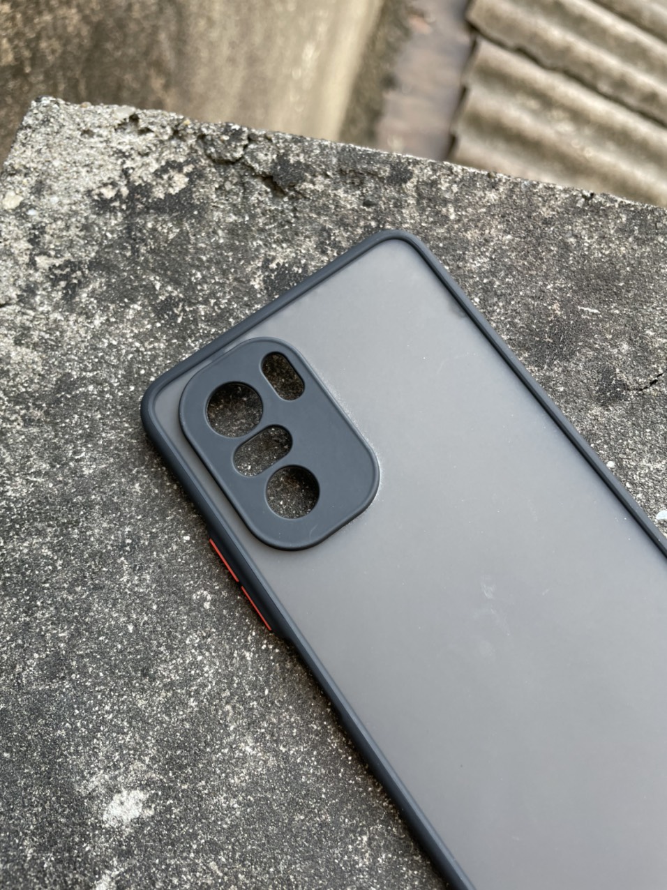 Ốp lưng cho Xiaomi Redmi K40, K40 Pro, Poco F3 nhám viền màu che camera