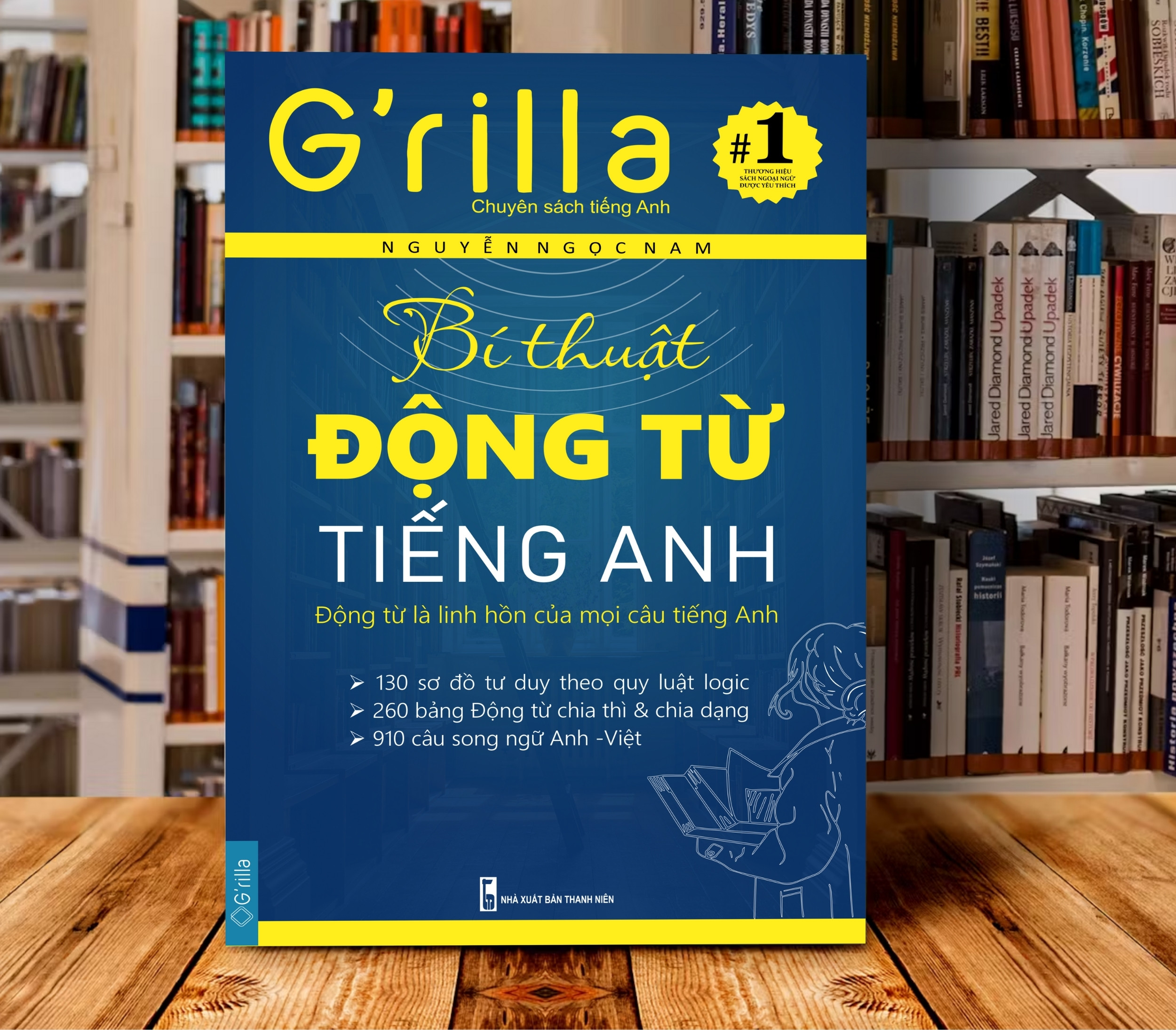 Sách - Bí thuật Động từ tiếng Anh GRILLA, kèm App học miễn phí