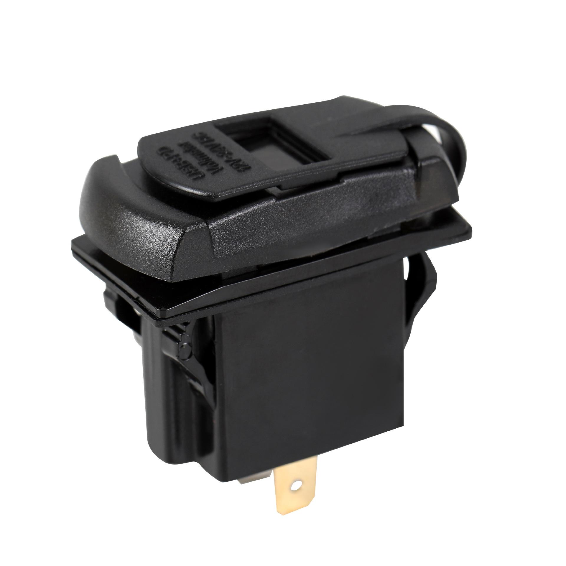 Giao hàng nhanh xe mới RV du thuyền đổi loại tàu loại công tắc USB kép màn hình hiển thị kỹ thuật số sạc nhanh PD3.0 sạc xe hơi