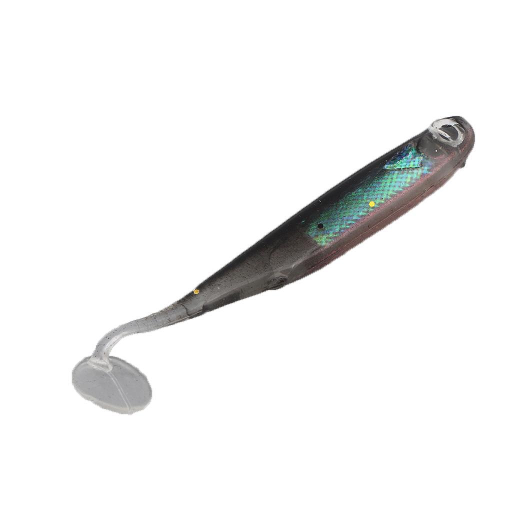 Soft Fishing Lure With Paddle T Tail Bait Shad Minnow Paddle Swimbaits