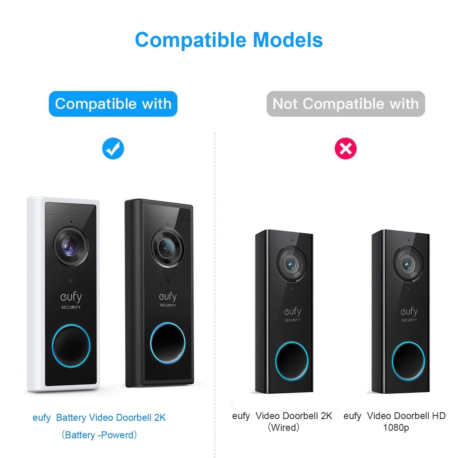 Eufy Battery Video Doorbell 2K HD Resolution (Battery -Powerd)