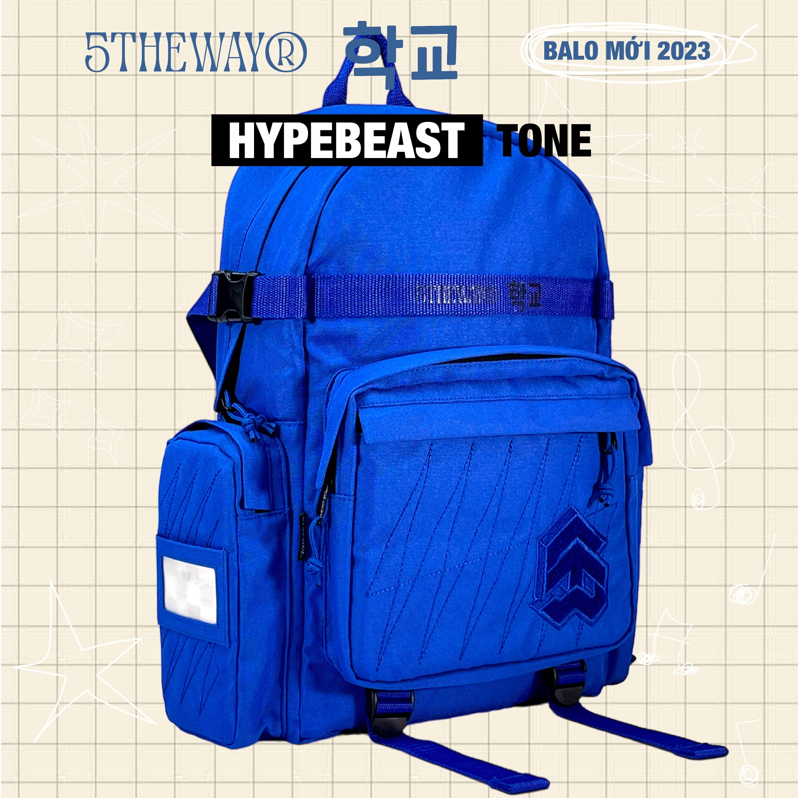 Balo 5THEWAY 학교 HYPEBEAST TONE ROCKET BACKPACK