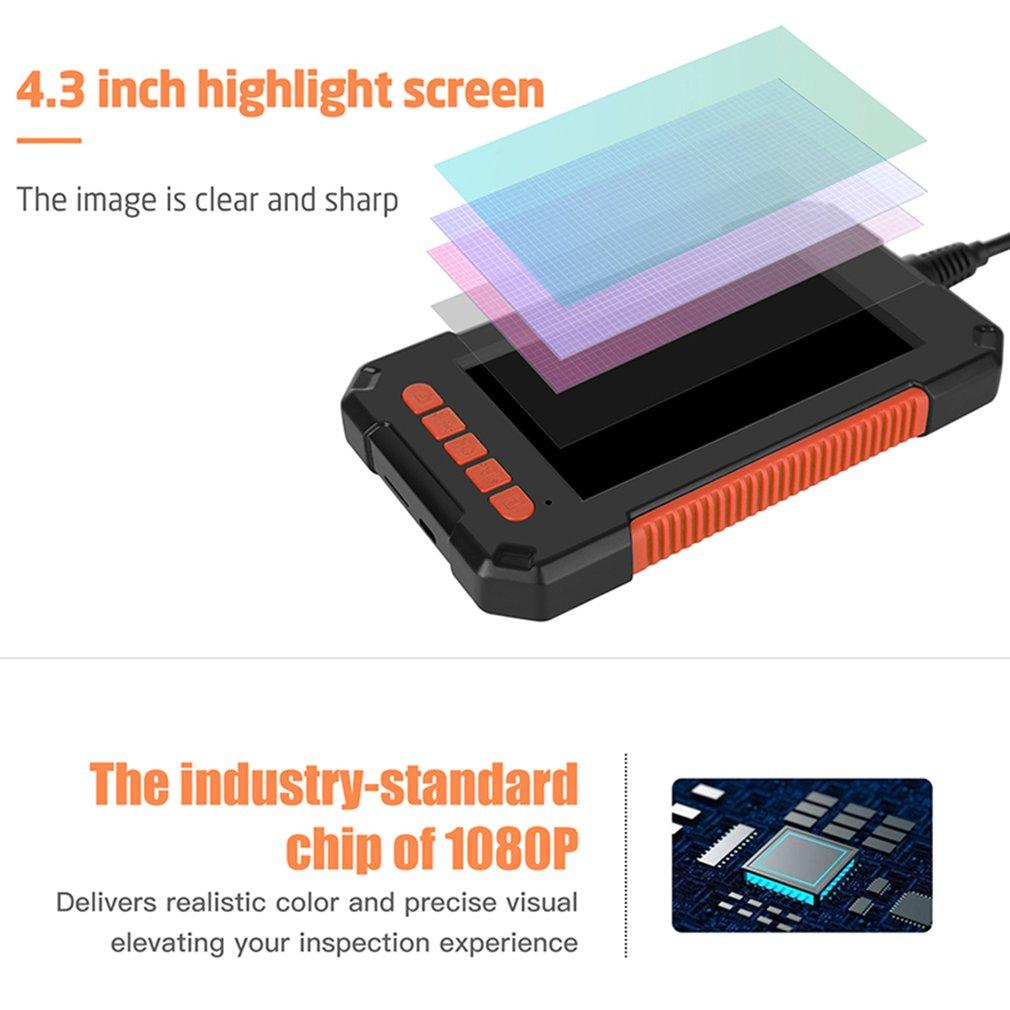 Camera nội soi SignalLens 4.3 inch IPS Đủ màu HD1080P Kiểm tra công nghiệp Camera chống nước Borescope với 8 đèn LED