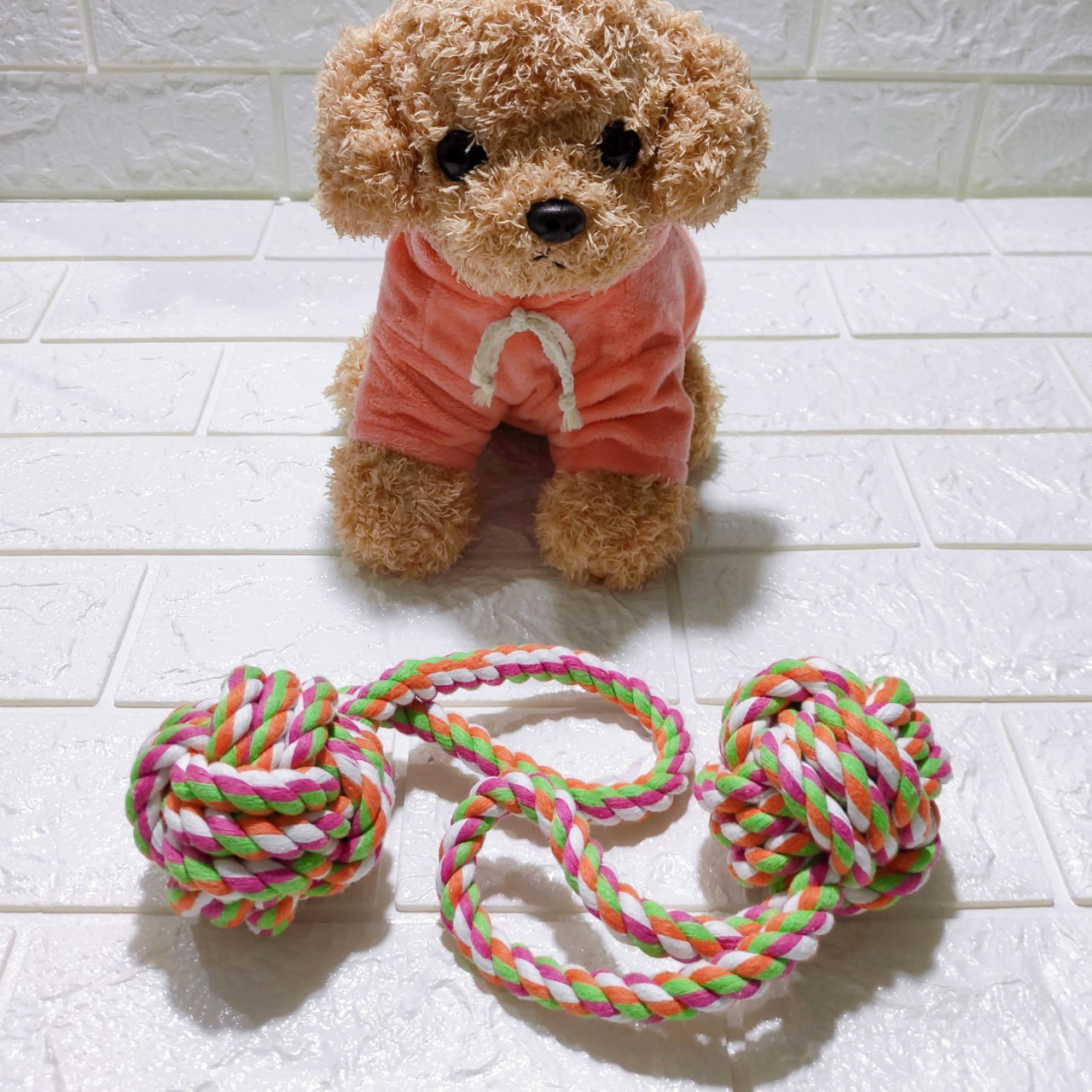 Đồ Chơi Bóng Dây Thừng Cầm Tay Hình Quả Cầu Cho Chó