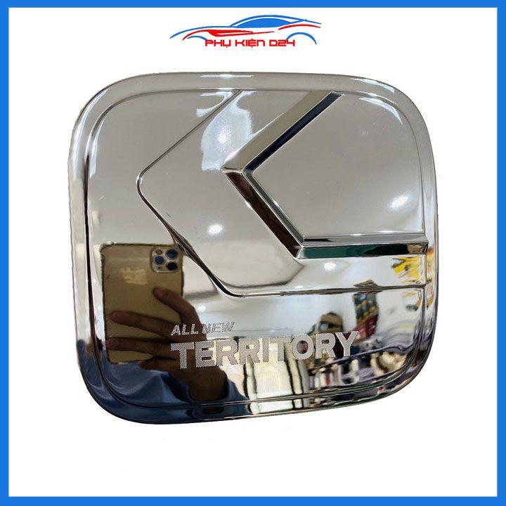 Ốp nắp bình xăng mạ Crom Territory 2022-2023-2024 chống trầy trang trí ô tô