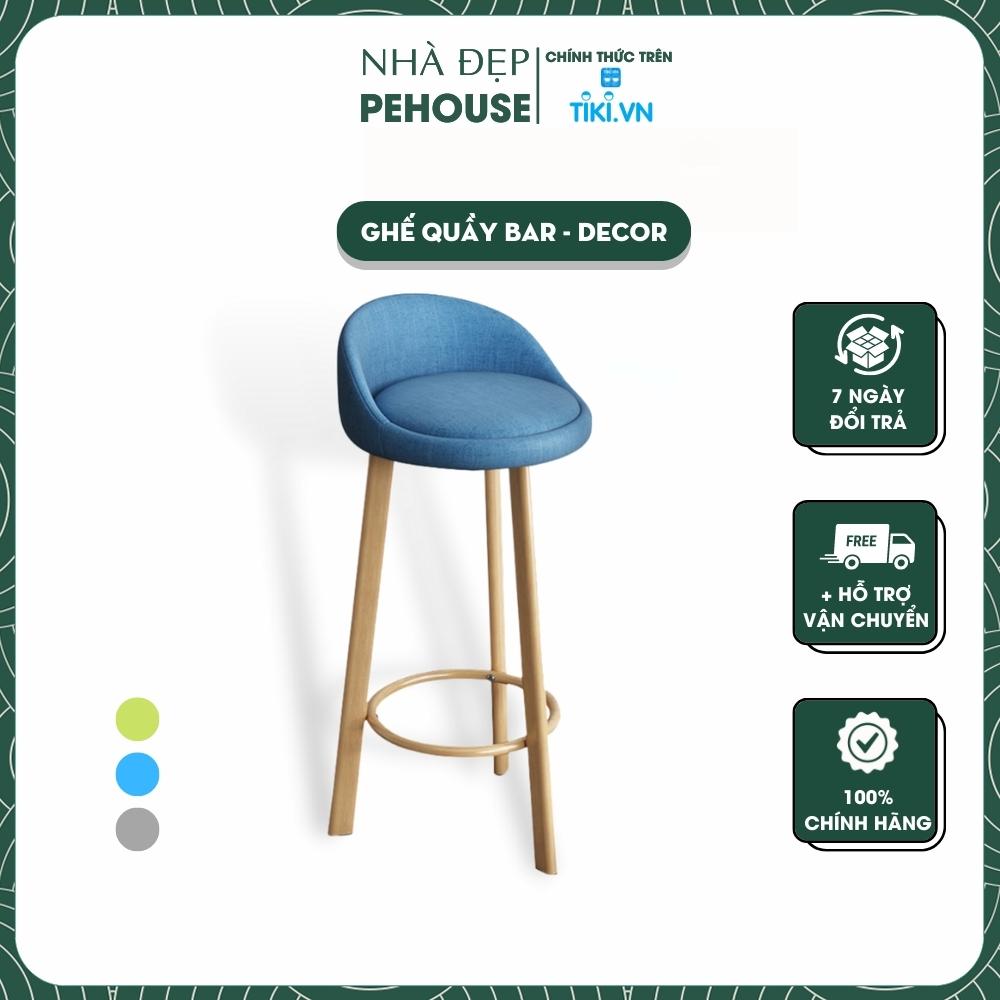 Ghế Quầy Bar Cao Cấp Phong Cách Hiện Đại Decor Tại Nhà Hoặc Văn Phòng Thư Giãn – Hàng Chính Hãng – Xanh Dương
