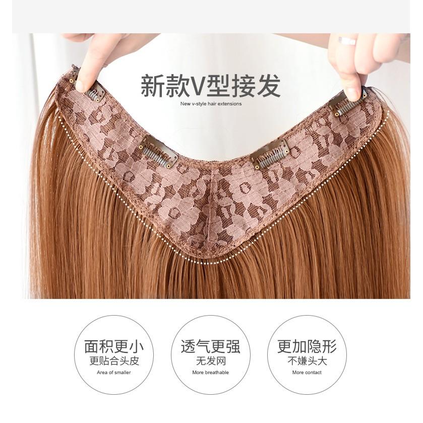 Tóc kẹp V xoăn dài 45cm