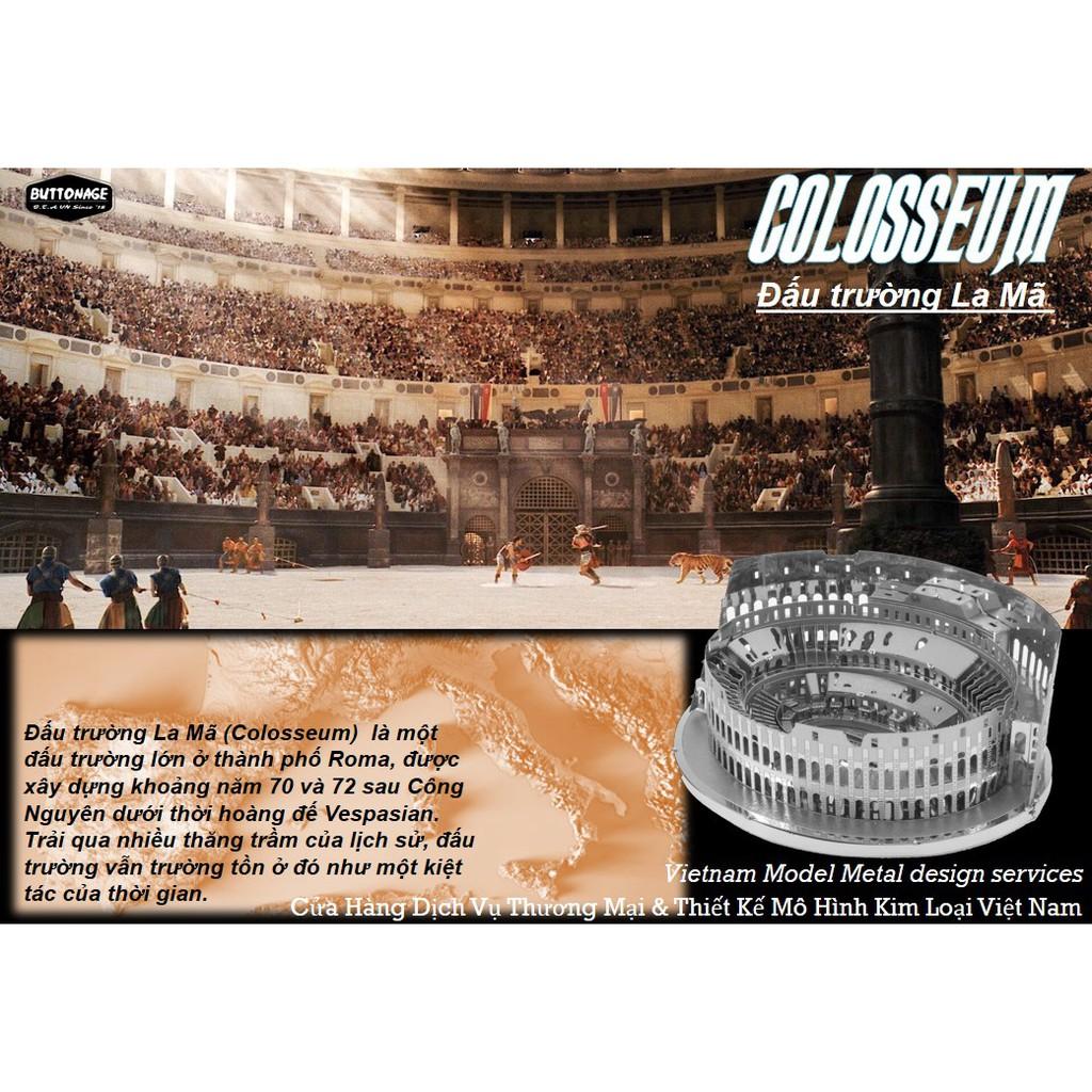 Mô Hình Lắp Ráp 3d Đấu Trường La Mã Colosseum - Rome