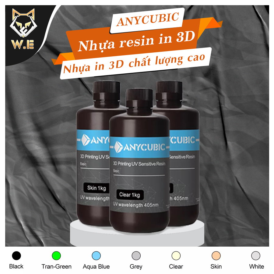 [ANYCUBIC_ Hàng nhập khẩu] Nhựa resin in 3D chất lượng cao 1000 ml