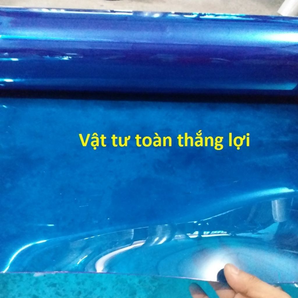 (Khổ cao 1,22 M x 8dem ) Tấm tôn nhựa Poly lấy ánh sáng MÀU XANH che nắng mưa