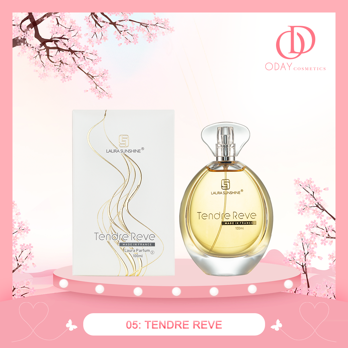 Nước hoa Pháp dành cho Nữ Tendre Reve Laura Paris No3 100ml - Laura Sunshine