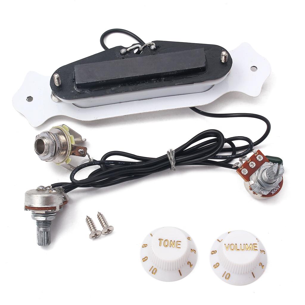 4 String Guitar Soundhole Prewired Active Pickup For Cigar Box Guitar